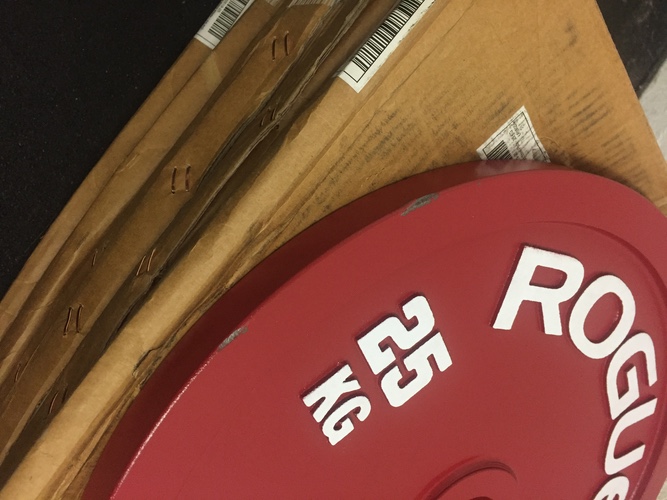 Shipping damage to my calibrated Rogue plates: No such issues with my bumpers