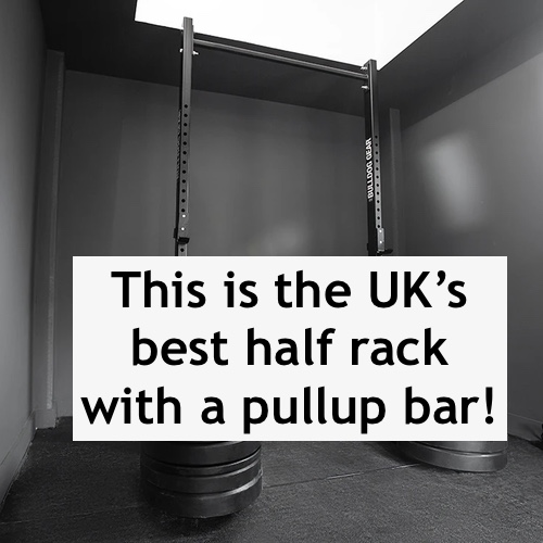 This is the UK’s best half rack with a pull up bar!