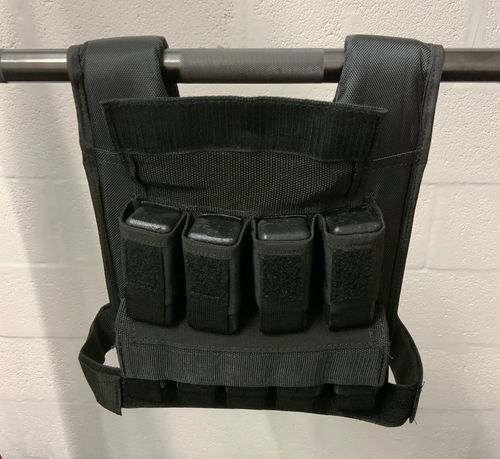 Weight vest loaded with 1kg bricks: Choose your weight!
