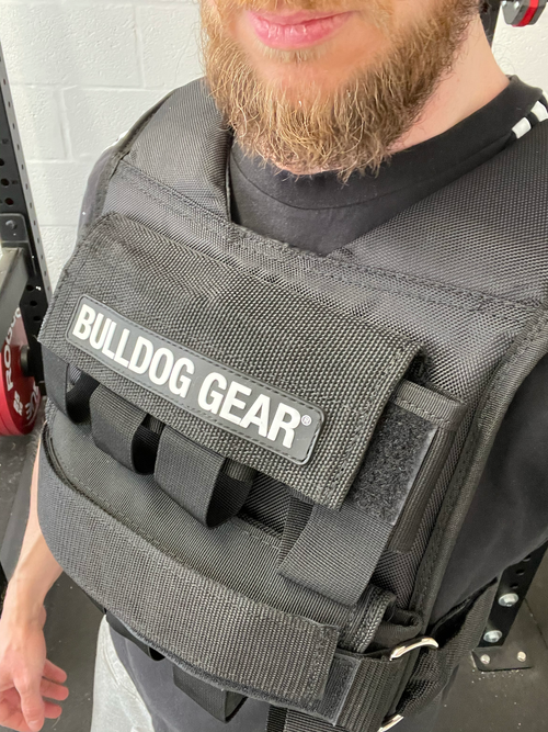 A quick selfie: Bulldog Gear 20kg weight vest loaded with 5kg as part of my testing