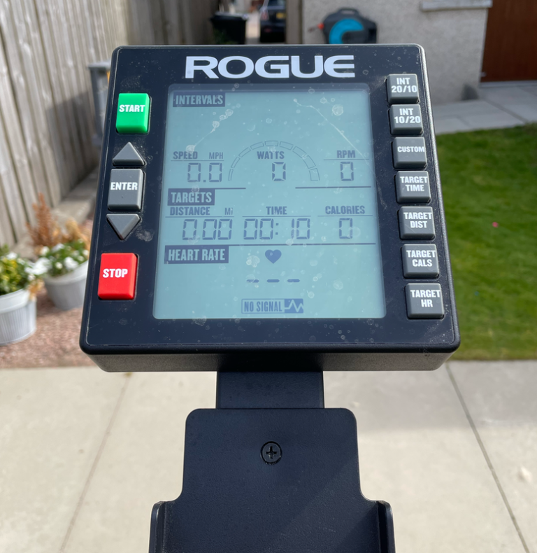 rogue echo bike heart rate monitor