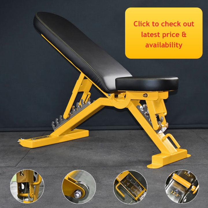Kustom Kit Deluxe Adjustable Weight Bench - click here to check out latest price & availability