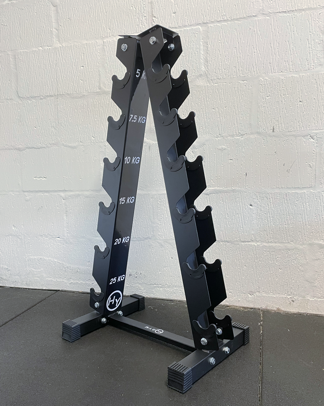 HyGYM stand included in price - also comes with weight stickers