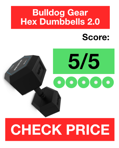 Bulldog Gear Hex Dumbbells 2.0 Review Score: 5/5