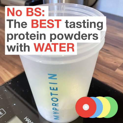 No BS Guide: The BEST tasting protein powders with water