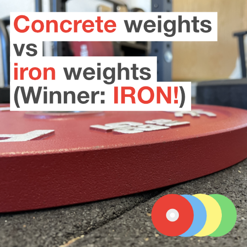 Concrete weights vs iron weights (Winner: IRON!)