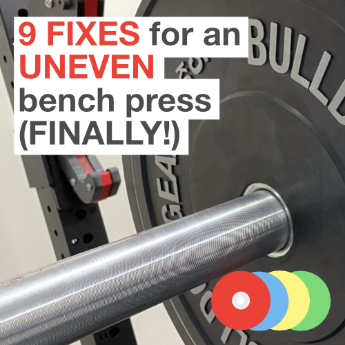9 FIXES for an UNEVEN bench press (FINALLY!)